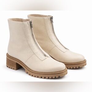 Bertuchi Leather Ankle Boots Cream EU 40 US 9/9.5Made in Spain